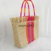 Totes New Fasion Women Soulder Bagboemia Tassel Summer Beac Straw Bag Designer Duża pojemność Samiła i bag Sopper Purseh24218