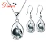 DMSFP001 Perle Jewelry Silts Silver 925 Bijoux 89 mm Bohemian Style BlackWhitepinkpurple Pearl Set For Women6398003