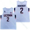 Connecticut UConn Huskies Basketbol Forması NCAA Koleji Cam Spencer Alex Karaban Tristen Newton Donovan Clingan Stephon Kalesi Samson Johnson Diarra Sanogo