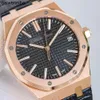 Audemar Piquet Watch Auto Mens Designer Wristwatch Menwatch with Box 63vv High Quality Swiss Mechanical Movement Uhr Back Transparent Rubber Strap Montre Royal Rel