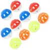 Other Bird Supplies 10 Pcs Hollow Bell Ball Parakeet Toys For Cage Parrot Plastic Balls Foraging Parrots Bells