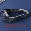 Luxury Style 316L Rostfritt stål Silverjubileum Watch Band Rem -armband Solid Curved End för 22mm Mako Raaa0002L 240125