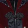2024 Steampunk femmes hommes robe médiévale costume Velet col montant Tailcoat gothique Cosplay veste manteaux S-2XL 240124