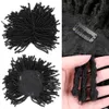 6 pouces synthétiques Dreadlocks cheveux perruques Toupee15x17 naturel moyen perruque pour les femmes africaines noir gris Crochet Soul Locs tresses 240119