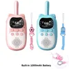 Talkie-walkie pour enfants 2PCS Jouets électroniques Gadgets pour enfants 1000mAh Radio Téléphone Portée de 3 km Cadeaux d'anniversaire de Noël pour garçons filles 240129