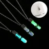 Pendant Necklaces Fashion Glow In The Dark Hour Glass Sand Hourglass Luminous Charm Necklace Halloween Year Gifts