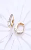 Jewelry Gold Earring 18k Yellow Solid Gold FilledPlated Trendy Hoop Earrings For Women Engagement Earring Gift5858484