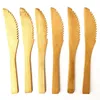 Set di posate 6 pezzi Posate in bambù Cucchiaio per pane Coltello per pane Quattro forchette