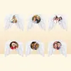 New Feather Wings Sublimation Ornament Wooden Christmas Sublimation Blanks Angel Wings Z112879663