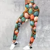 Calças leggings femininas para mulheres impressão collants controle yoga esporte cintura alta sob shorts de vestido