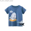 T-shirts 2024 Summer Children 3D Cartoon T-shirt for Boy Animal Printing Dinosaur Shark Boys T Shirt Girls Tops Tees Cartoon Kids Clothes Q240218