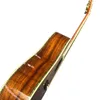 Tastiera in ebano da 41 pollici interamente in legno KOA, chitarra acustica intarsiata in abalone