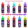 Puff 15000 12K Puff 12000 15k Puffs Bang King Djeremabalne Vape Lokalny magazyn Oryginalny EB Desire Tornado 9000 Vapes 25 ml POD LED Neon Light ładowni bateria Vaper