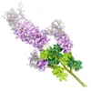 Fleurs décoratives lierre de vigne 12 bouquets de glycine artificielle suspendue violet 110 cm pièces fleur de haute qualité