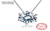 Yhamni alta qualidade 15 ct único claro cz diamante 925 prata esterlina jóias nupcial noivado prata pingente colar r1265809851