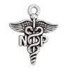 Alaşım Tıbbi Caduceus Charm Vintage Hemşire Uygulayıcısı NP Takı DIY Takılar 1822mm AAC16194029473