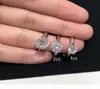 Wysoka wersja 925 srebro Six Six Claw 13 Karat Diamond Designer Rings Bague Womens Mynek miłośników zaręczyn ślubnych Prezent