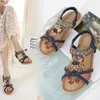 Sandals Trendy Women Open Toe Straps Breathable Fish Mouth Beach