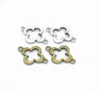 En vrac 500 pcs lot trèfle quatrefoil connecteur liens charmes argent bronze plaqué 2115 mm choisissez votre montant 9061864