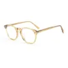 Temford TF5401 Mens and Womens Fashion Plate Myopia Lens Frame Business Personalized Casual Round Frame