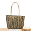 Totes New Fasion Womens Soulder Bag IG Qualität Boemian Summer Straw Beac Designer Female Gestreifte Andbag Sopper PurseH24218