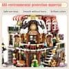 Block 2506 st City Street View Mini Architecture Christmas Cafe House Building Block Friends Shop -siffror Bricks Toys For Kids Gifts