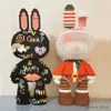 كتل Momo Doodle Rabbit Nano Cartoon Color Model Bearbrick Build Block Micro Diamond Bricks Kids Toys Gift