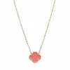 2024 Jewlery Designer for Women Clover Naszyjnik Srebrny łańcuch Mężczyzn Simple Flower Rhinestone Naszycie