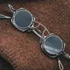 Zonnebril Persoonlijkheid Met Etui Vouw Clip Op Zonnebril Titanium Brillen Vintage Optische Bril Brilmontuur Prescritpion Lens