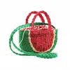 Totes New Watermelon Straw Women Sulder Torby Luksusowy projektant Fasion Boemia Femal Crossbody Bag i Cildrens Fruits and Bagh24218