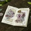 Cadeau cadeau 40 feuilles Elf Flower littéraire ligne de couleur unie fournitures de scrapbooking journal planificateur décoratif artisanat papeterie autocollant 6 choix