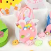 10PC Easter Felt Egg Basket Chicken Rabbit Biscuit Candy Gift Storage Bag Childrens Discount 2024 Happy Easter Party Decorative Supplies 240218