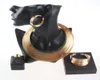 Xd128 conjuntos de joias de cor dourada dubai para mulheres casamento nigeriano miçangas africanas colar gargantilhas brinco pulseira acessórios de anel 6700568