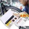 Auto Badges Fietsband Reparatie Tool Set Platte Rubberen Lijm Voor Motorfiets Bergweg Binnenband Punctie Kits Drop Levering Mo Mobiles Dhuaw