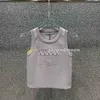 クイック乾燥タンクのトップ女性レタープリントベストデザイナークルーネックベストノースリーブスポーツTシャツ