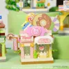 Blocs Mini ville rue vue café Dessert maison magasin de bonbons blocs de construction 4in1 Architecture briques jouets cadeau pour enfants fille