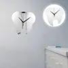 Wall Clocks Tooth-shaped Mirror Clock Modern Dental Clinic Silent Decorative Acrylic For Home Bedroom Hanging Office Vintage