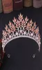 Nieuwe barokke luxe strass parel bruids tiara kroon kristal diadeem sluier tiara's bruiloft haaraccessoires hoofddeksel5437214