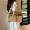 Totes Fasion Straw Women Soulder Bags Paper Woven Female and Bags stor kapacitet Summer Beac Casual Tote Pures 2023H24218