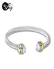 UNY Antique Twisted CZ Bracelet Fashion Trendy Women Jewelry Hardy Bangle Vintage Bracelets Valentine Christma Gift Bangles 2012262510265