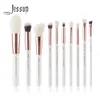 Jessup 10 pezzi Set di pennelli per trucco Fondotinta in polvere Definitore Shader Ombretto Eyeliner Sopracciglio T223 240118