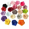 Dekorative Blumen, 10 Stück/Los, 45 mm, gerollte Rosen aus Polyester, Mädchen- und Damen-Accessoires, Rosetten/Bastelarbeiten, Scrapbooking