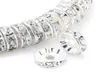 Tsunshine Rondelle Spacer Crystal Charms Beads Components Silver Plated Czech Rhinestone Loose Bead for Jewelry Making DIY Bracele8698908