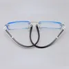 Óculos de sol Tendência Anti Luz Azul Miopia Óculos para Homens Mulheres Diamante Corte Perto de Visão Óculos Ray Terminado Eyewear para -4.0
