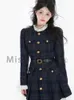 Autumn French Vintage Mini Dress Women Korean Fashion Elegant Party Female Long Sleeve Sweet Onepiece 240202