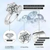 GRA сертифицированное кольцо 13CT VVS1 Lab Diamonds Solitaire для женщин Обручальное кольцо Jewe 240130