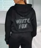 White Fox Hoodie Sets Designer Tracksuit Mulheres Homens 2 Peça Set Mulher Roupas Conjunto Sporty Manga Longa Pulôver Com Capuz Fatos Primavera Outono WinterUQSL