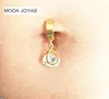 Moda Joyas Big Zircon Fake Belly Button Rings 316L Steel Body Jewelry Belly Piercing Rings Sexig Fake Navel Piercing Ombligo244M6324845
