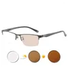 Sunglasses High Grade Prescription Glasses Myopia -0.5 To -10 Men Women Alloy Half Frame Spectacles For Shortsighted And Astigmatism UF27