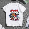 T-Shirts Sıcak Oyun Cuma Gecesi Funkin Karikatür Çocuk Tişörtleri Kızlar Yaz Moda Bebek Erkek Giysileri Çocuklar Kısa Kollu T-Shirt Q240218